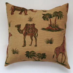 Animal Print Throw Pillow Cover 18”x18”
